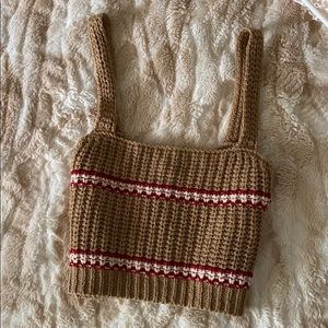 Knitted forever 21 striped tank (M)